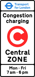 London Congestion Charging Zone Sign